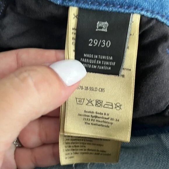 Scotch & Soda Parisien Black Bar Skinny Jean sz 29 - Picture 7 of 9